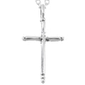Navajo Slim Cross Pendant - Sterling Silver