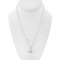 Navajo Slim Cross Pendant - Sterling Silver