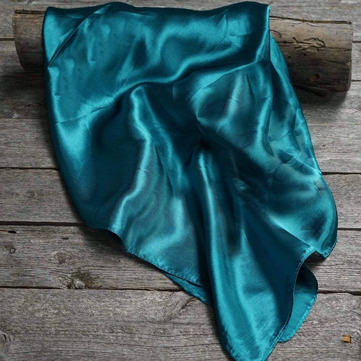 Solid Teal Wild Rag/ Scarf35X35"