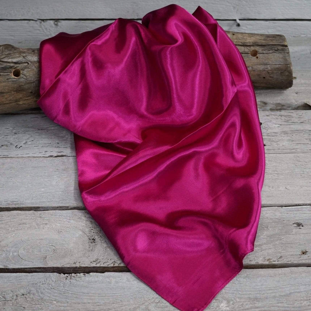Solid Fuchsia Wild Rag/Scarf 35X35"