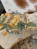 Sterling Silver Desert Pearl & Torpedo Bead Bracelet