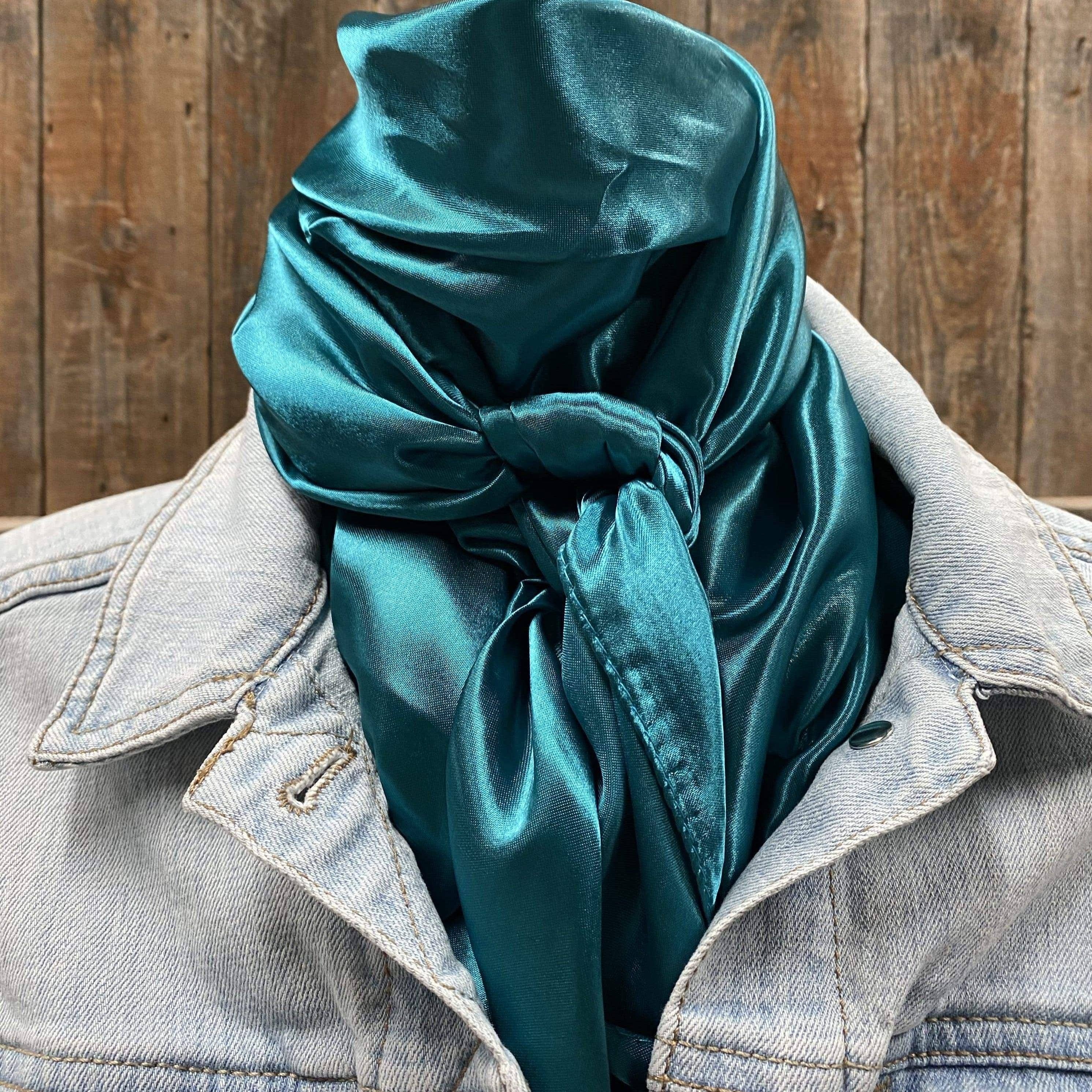Solid Teal Wild Rag/ Scarf35X35"