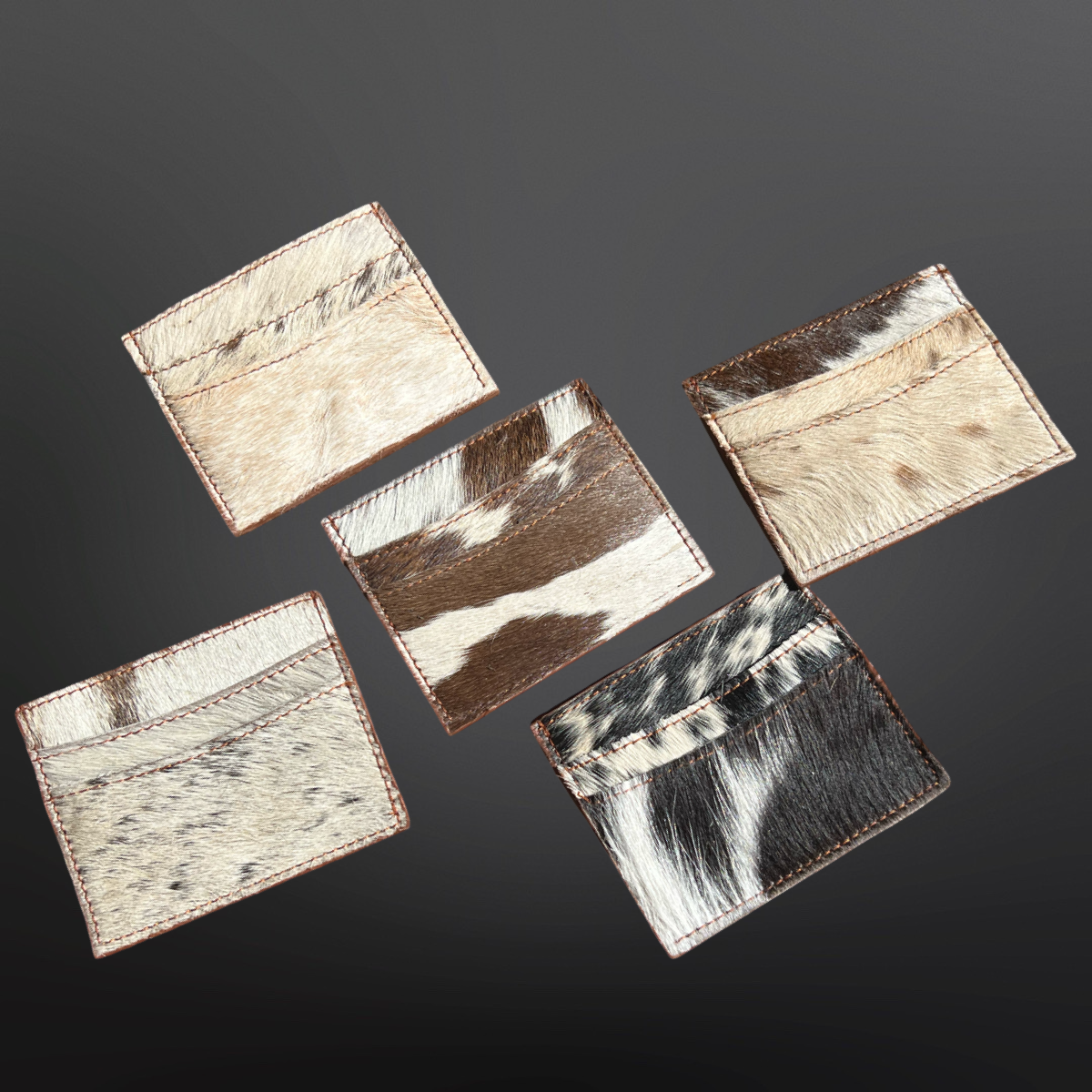 Cowhide Leather Credit Card Sleeve Wallet